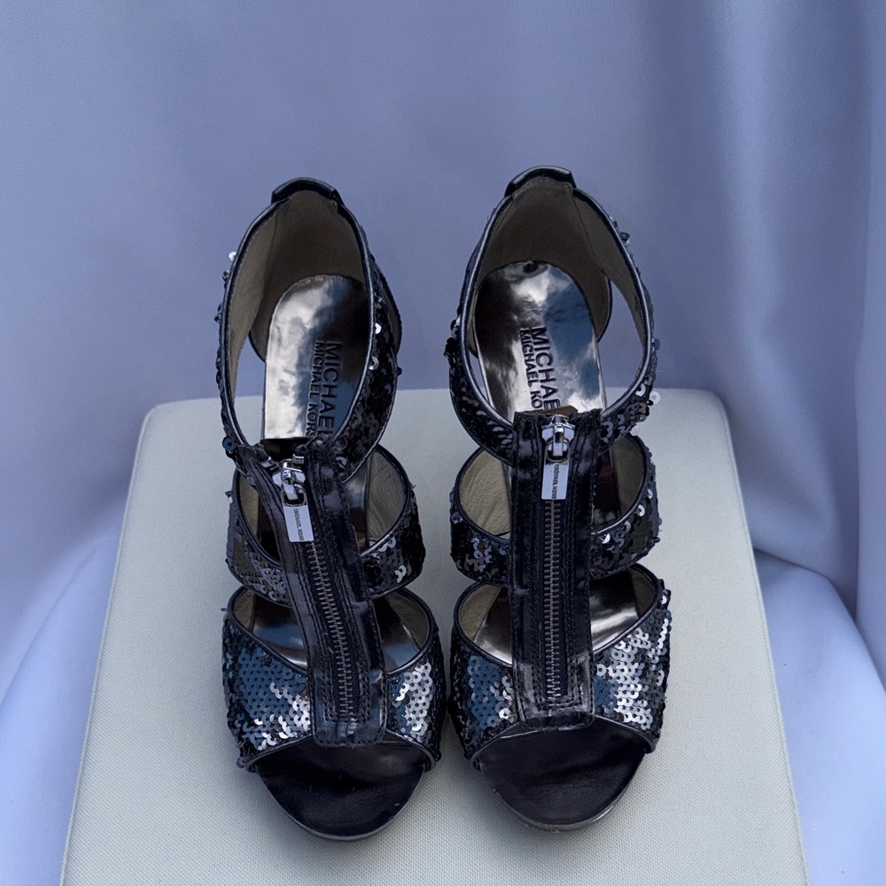 Michael Kors Black Sequin Heels